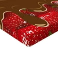 thumbnail image 2 of Ambesonne Strawberry Fitted Sheet, Strawberries Chocolate, Twin Size, Brown Red, 2 of 3