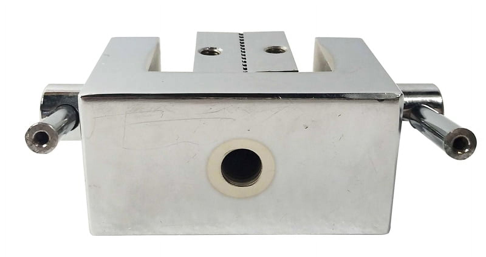 INTSUPERMAI Force-Test Tensile Testing Clamps Grips for Packaging Fabric One Pair Stainless Steel