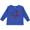 thumbnail image 3 of Inktastic Lil Miss Love Bug with Lady Bug and Hearts Girls Long Sleeve Toddler T-Shirt, 3 of 5