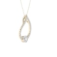 thumbnail image 2 of Imperial 1/2Ct TDW Diamond 10K Yellow Gold Tear Drop Pendant Necklace (H-I, I2), 2 of 4