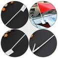 thumbnail image 2 of 15Pcs Simple Car Window Flag Poles Portable Flagpole Banner Brackets (White), 2 of 5