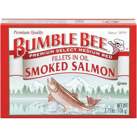 (2 Pack) Bumble Bee Premium Smoked Coho Salmon in Oil, 3.75oz Can