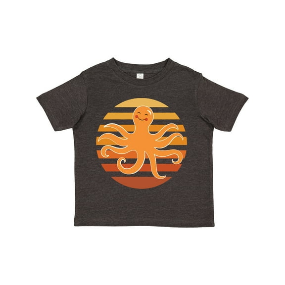 Inktastic Octopus Ocean Sunset Boys or Girls Toddler T-Shirt