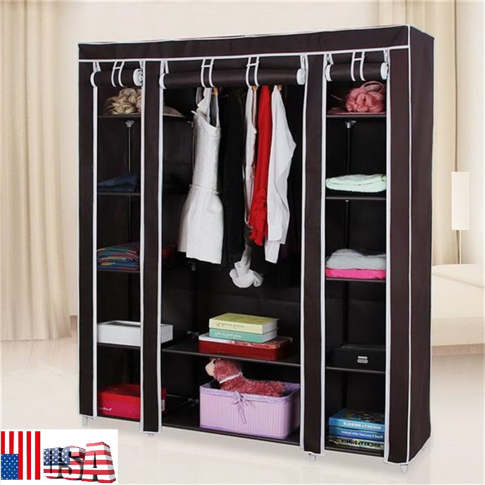 Details about   Large Capacity Wardrobe Closet for Hanging Clothes Portable Closet Organizer· 