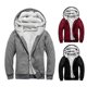 thumbnail image 3 of KAIYANG Sudadera con capucha y cremallera para hombre (cremallera y sudadera de lana, negra, 3XL), 3 of 3