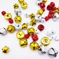 thumbnail image 2 of 100 Uds cascabeles coloridos cascabeles de Metal navideños artesanales para decoraciones de bodas, fiestas y festivales de Navidad proyecto DIY, 2 of 4