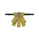 thumbnail image 1 of INSPIRE CHIC Broche de lazo de cinta de strass para mujeres, color sólido, lazo preatado para un estilo retro casual en amarillo, 1 of 5