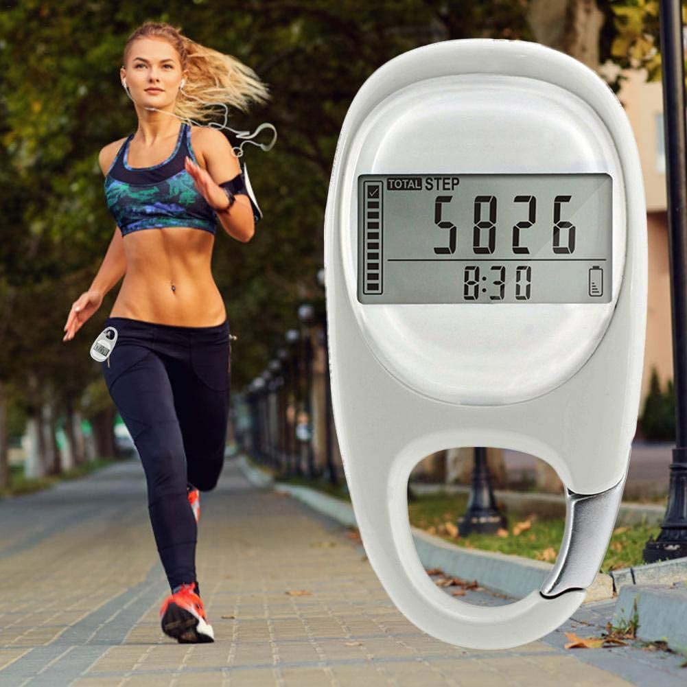 New Simple LCD Pedometer Walking Fitness Running Easy To Use 2 buttons 