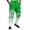 Green-2, variant on Mens Christmas Dress Pants Gradient Color Festive Snowflake Print Holiday Business Casual Suit Pants