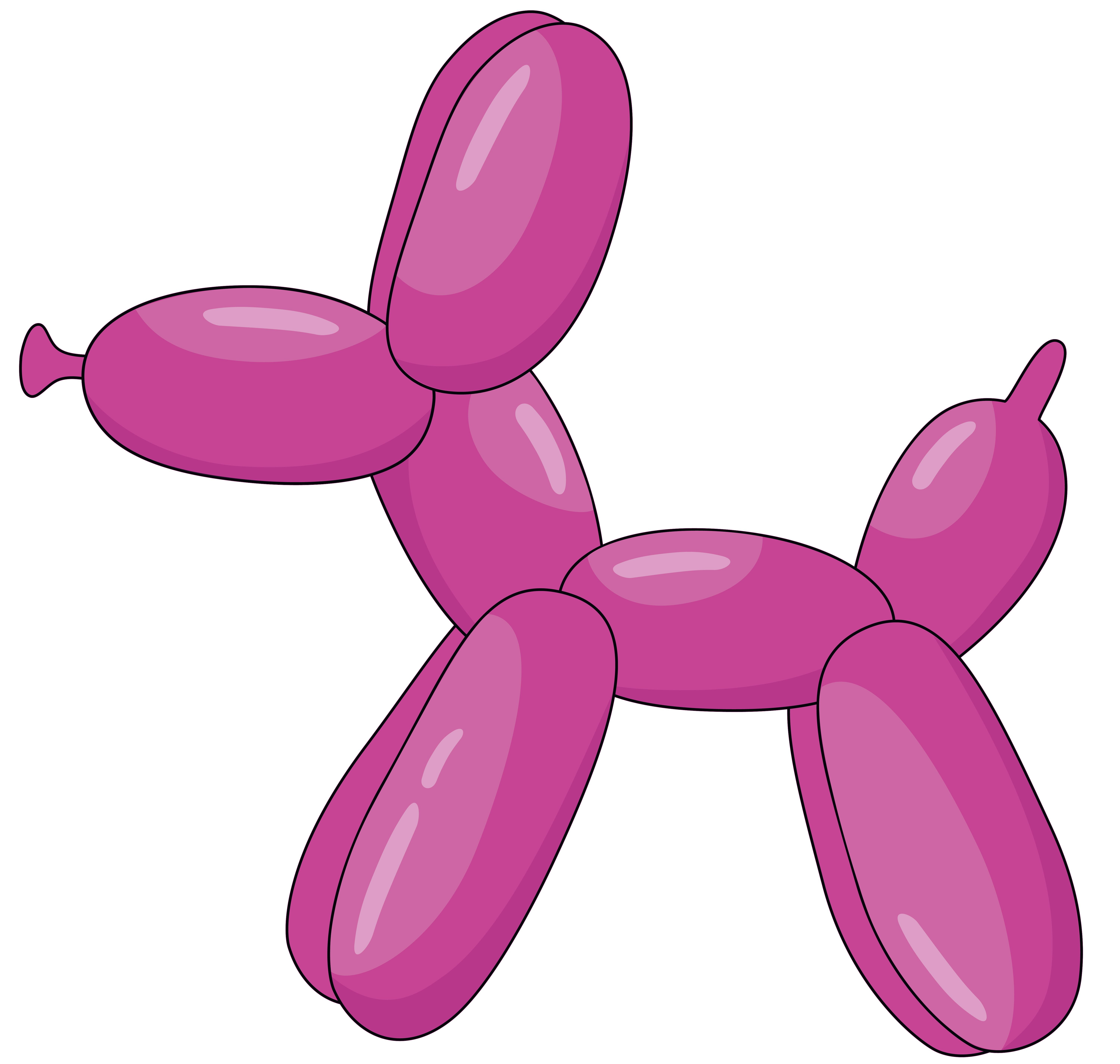 Adhesive Home Living Room 19" x 20" Jeff Koon's Art Decoration Balloon ...
