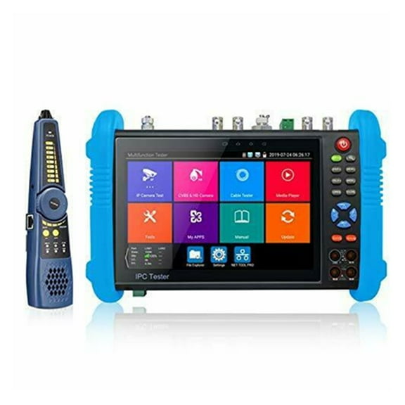 7 Inch CCTV Monitor Tester, SDI/TVI/CVI/AHD/WiFi Test, Security Video Monitor, DC12V Output Camera Portable CCTV Tester ,Cable Testing