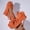 🔥 Orange, variant on Msgweeeg Shoes Women Women Sandals Women Fashionable and Casual Summer Solid Color Strap Flat Bottom Solid Color Thick Sole Strap Open Toe Sandals for Work & Office