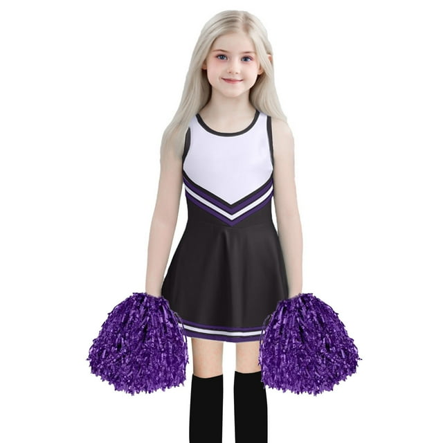 3 Month Girl Clothes Matching Baby And Girl Clothes European Children Cheerleading Team COS Student Role Playing Stage Performance Competition Carnival Party Set