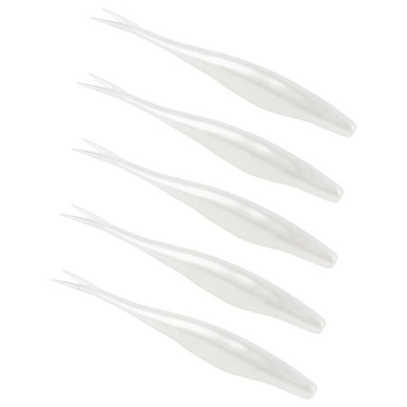 5Pcs Soft Fishing Lures Floating Baits Slightly Split Tail Swimbaits Lures Artificial Swimbaits for Saltwater Fishing