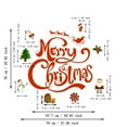 Clear Stock Merry Christmas Garage Door Sticker Holiday