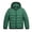 Green, variant on Black Boys Padded Puffer Jacket Size 11-12 Years, Kids Hooded Full Zip Winter Warm Coat with Side Pockets for Casual Outerwear Clothes