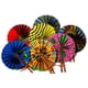 thumbnail image 2 of Abanico plegable Tess World Designs, tela africana aleatoria, 2 of 6