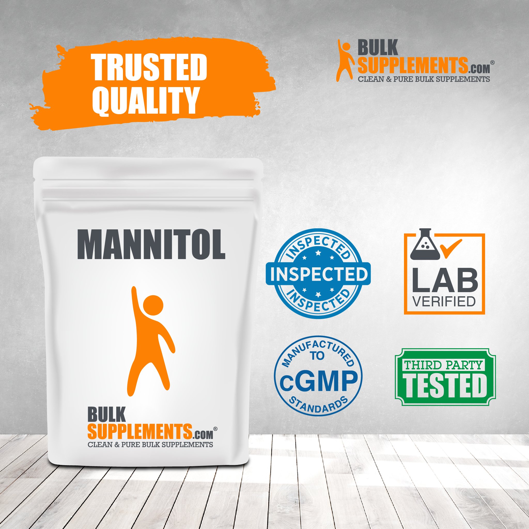 BulkSupplements.com Mannitol Powder - Mannitol Sweetener - Mannitol Powder Ultra Pure - Mannitol Sugar (500 Grams - 1.1 lbs) - image 4 of 5