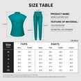 thumbnail image 5 of VIAOLI Scrubs Set for Women Nurse Uniform Jogger Set Stretch Top & Pants with Multi Pocket for Nurse Workwear, 5 of 6