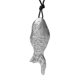 thumbnail image 1 of Collar con colgante de pez shaofei plata antigua vintage cadena larga de Cuerda de cera, 1 of 5