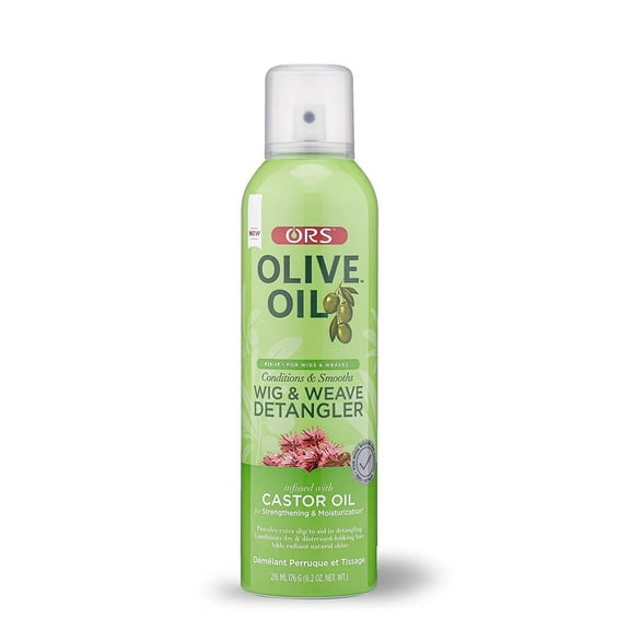Ors Olive Oil Fix-it Wig for Wigs & Weaves Detangler Infused with Castor Oil for Strenghtening & Moisturization (6.2 Oz)