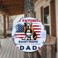 thumbnail image 3 of My Favorite Basset Hound Calls Me Dad. Happy Father's Day Round Wood Sign Bassets Dog Breed Lovers Gifts Idea Hanging Wall Home Decor - 00005, 3 of 5