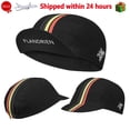 thumbnail image 3 of Pasamontañas clásico con texto Retro para ciclismo, gorros de poliéster de secado rápido, serie negra, blanca, naranja y roja, Verano, 3 of 4