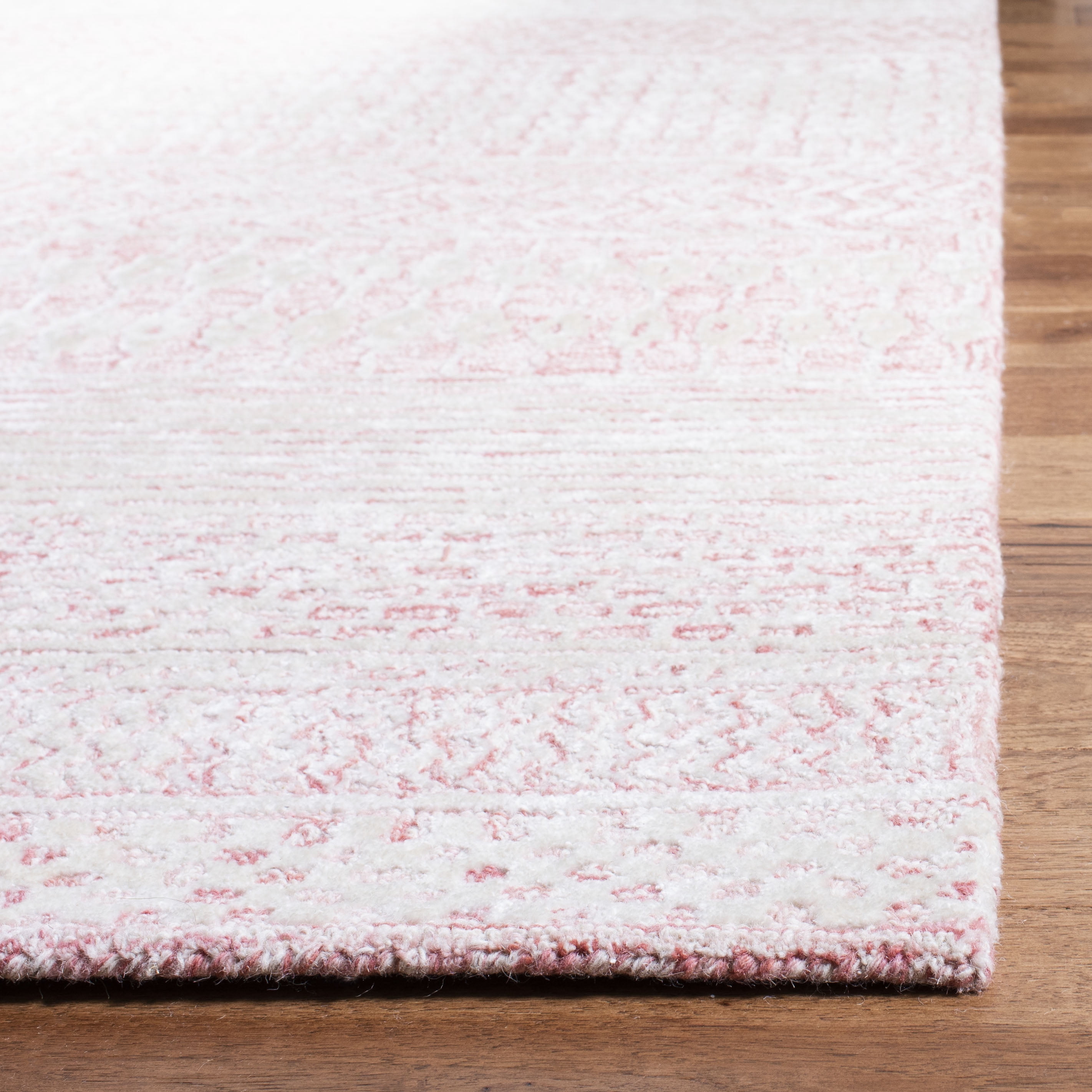 SAFAVIEH Glamour Andreas Geometric Area Rug, Light Pink/Ivory, 6' x 9'