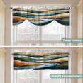 thumbnail image 4 of Colorful Abstract Art Tie Up Valance Curtains for Windows, Kitchen Curtains Window Shades, Mountain Modern Watercolor Light Filtering Roman Curtain Valances for Bedroom/Bathroom/Cafe 42"x12", 4 of 9