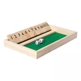 thumbnail image 1 of Milaget 2X Traditional Shut the Box Wooden 1-12 Number Board Dice Game Toy Table Games, 1 of 8