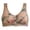 Beige, variant on Tumotour Front Open Bras For Women Button No Steel Ring Lace Pattern Wirefree Closeure Nursing Middle-Aged And Elderly Underwear Printed Oversized Push Up Lactation Open Seamless Daily Bra