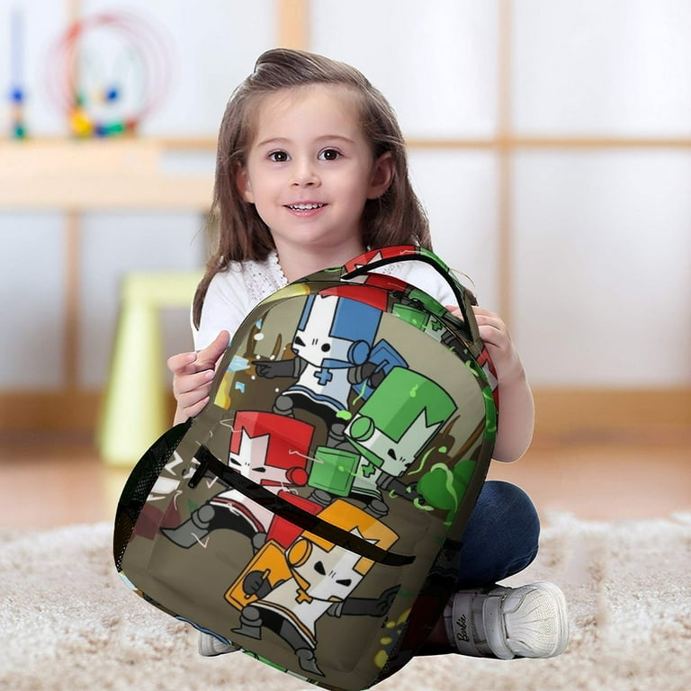 Castle Crashers Kids Schoolbag Casual Shoulder Bag Satchel Backpack Prints Book Bag Rucksack for Boys Girls Walmart