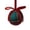 A004- D, variant on Red Plaid Christmas Tree Ornament with Velvet Bow and Foam Core, 3.15 Inches, Checkered Design, for Holiday Tree Display, Christmas Decoration