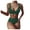 Green, variant on Aayomet Bathing Suit For Women Swimsuit Two Hight High Waist Bikini Piece Women Cut Up Set Push Striped Swimwears Tankinis,Beige L