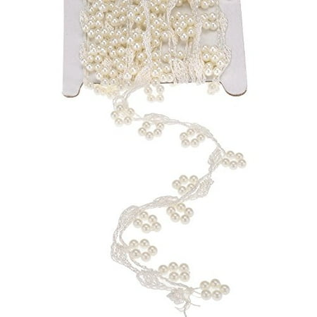 Ttoyouu Faux Ivory Pearl Lique Fringe Trim For Wedding Ttoyouu Faux Ivory Pearl Lique Fringe Trim For Wedding Dress Costume Sewing Clothing Supplies Bridal
