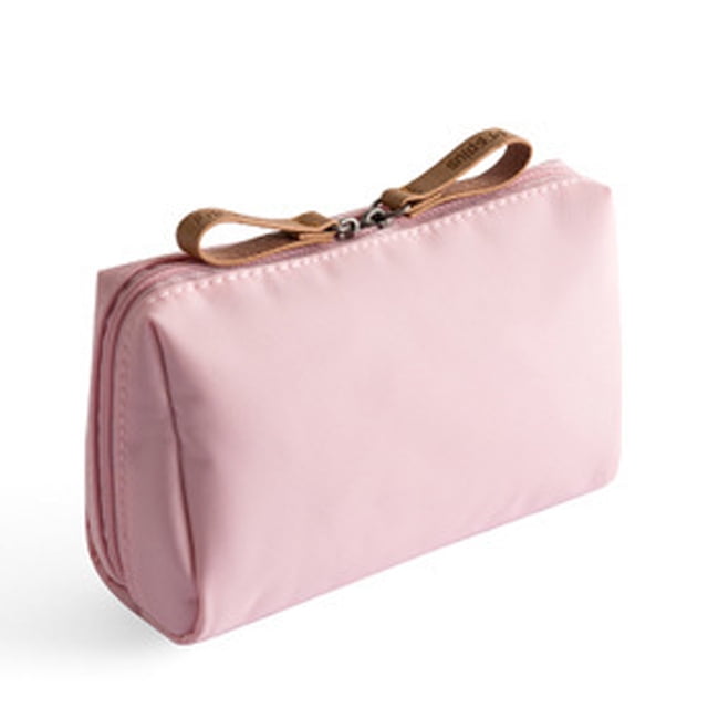 Portable Cosmetic Bag Polyester Zipper Pouch Large Capacity Cosmetic Organizer For Women