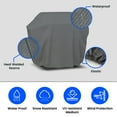thumbnail image 6 of Covers & all BBQ Grill Cover with Elastic, 160 GSM Duro Pro Breathable Fabric, Waterproof UV Resistant, Ideal for Indoors and Outdoors (50" W x 24" D x 48" H, Gray), 6 of 8