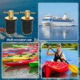 thumbnail image 4 of Tapón de desagüe para barcos Nayciiy, 2 unidades, mango en T, caucho, latón y acero inoxidable, 4 of 6