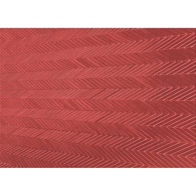 Ahgly Company Tapis d'Intérieur Rectangulaire Rouge Lavable en Machine, 2 Pieds x 3 Pieds