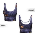 thumbnail image 5 of Lsque Mystery House Halloween Night Printed Women'S Sports Bra, Compression, Moisture Wicking, High-Impact Sports Bra For Women,Supportive sports bra-Large, 5 of 9