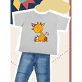 thumbnail image 3 of Halloween Giraffe And Pumpkin T-Shirt Toddler -Image by Shutterstock,  5 Toddler, 3 of 4