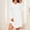 White, variant on Cxenplz Women's Nightgown Long Sleeve Sleepwear Comfy Knee Length Sleepshirts Lightweight Soft Lounge Nightshirt