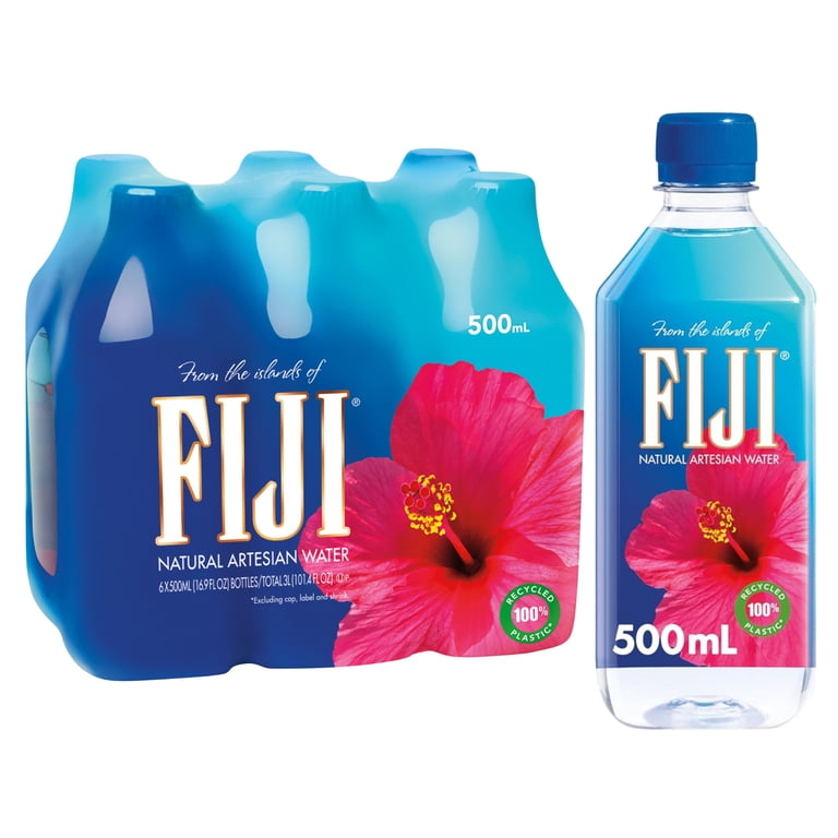 FIJI Natural Artesian Bottled Water, 16.9 fl oz, 6 Pack photo 1