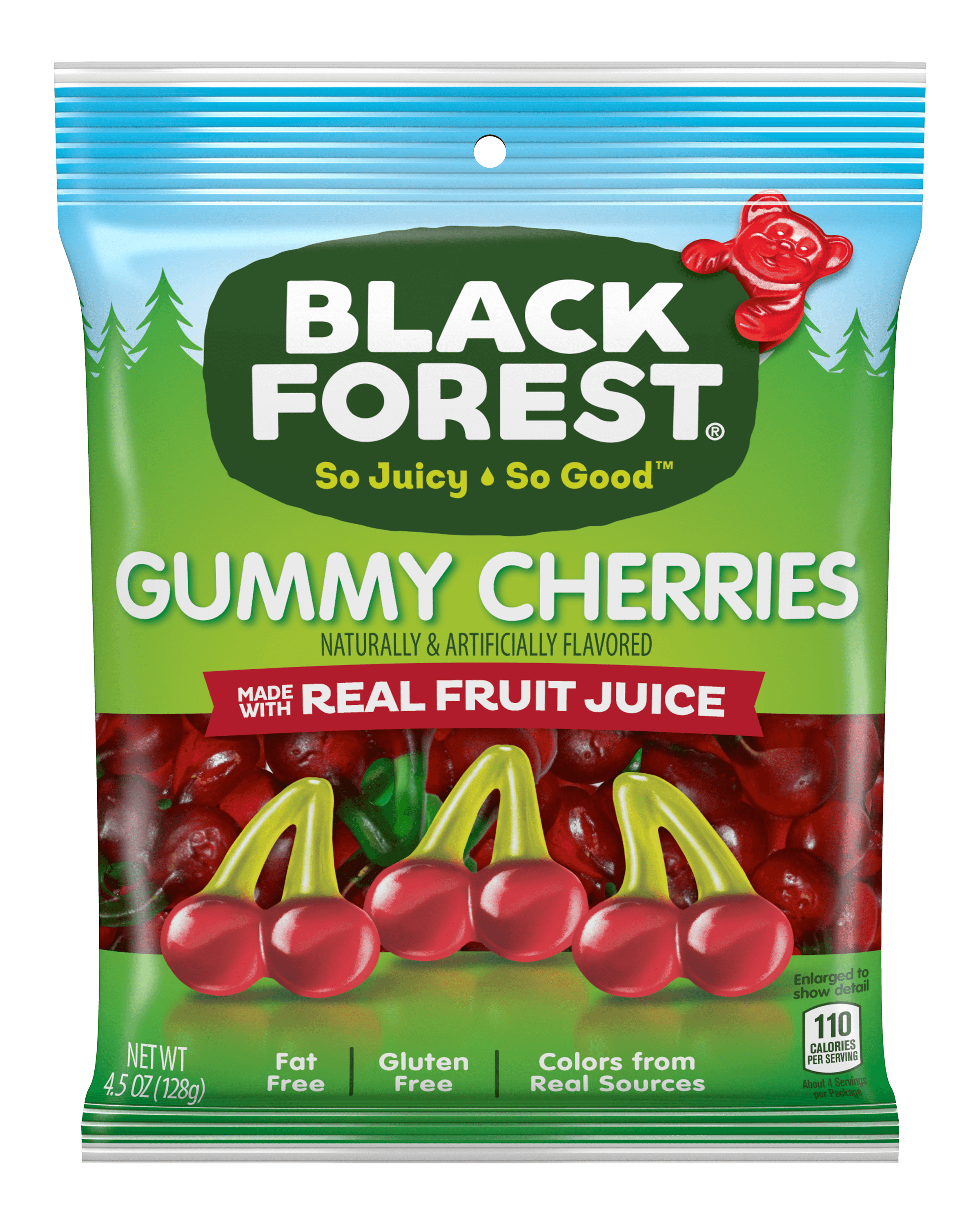 Black Forest Gummy Cherries Candy, 4.5 Ounce Bag