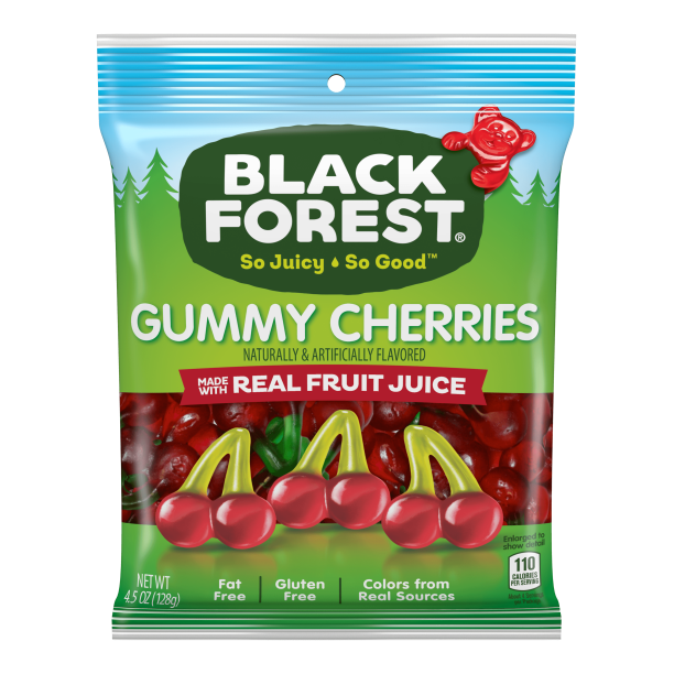 Black Forest Gummy Cherries Candy, 4.5 Ounce Bag