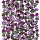thumbnail image 1 of Guirnalda de flores artificiales KHOYIME con rosas moradas, 2,45 m, paquete de 9, 1 of 7