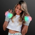thumbnail image 6 of FlashingBlinkyLights LED Fuzzy Fingerless Glow Gloves, 6 of 6