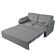 thumbnail image 3 of Homy Casa 3-in-1 Pull Out Sofa Bed, Queen Size Couch for Living Room, Bedroom and Apartment, Grey, 3 of 8