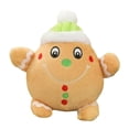 thumbnail image 2 of Juguetes navideños para perros, juguetes chirriantes para perros, juguetes masticables de felpa para perros, regalos navideños para perros, juguetes , hombre de jengibre Yinane Juguetes de peluche chirriantes, 2 of 8
