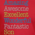 thumbnail image 3 of CafePress - Son Amazing Fantasti Men's Fitted T Shirt (Dark) - Men's Fitted T-Shirt, 3 of 4